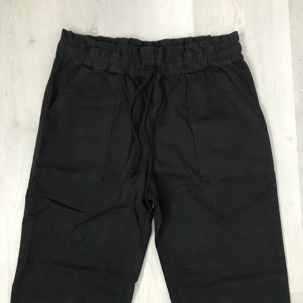 ELECTRIC & ROSE BLACK DENIM JEANS WIDE LEG ELASTIC WAISTBAND XL - Picture 9 of 10